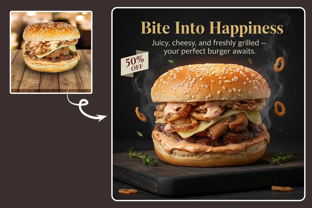 Burger poster example